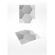Hexagon Gypsum Plaster 3D Wall Panels